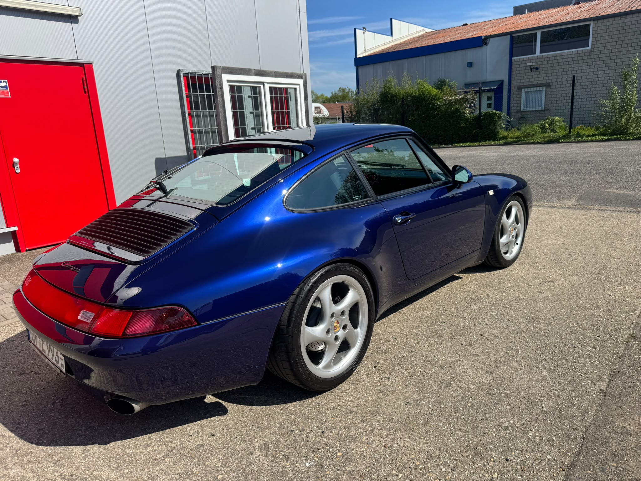 Porsche 911 (993) Carrera, Heckansicht nach der Politur